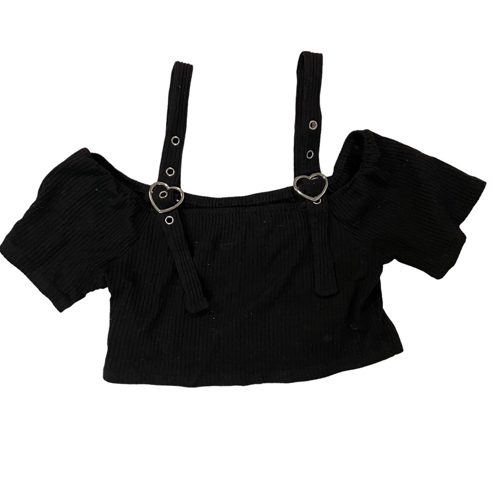 Black crop top